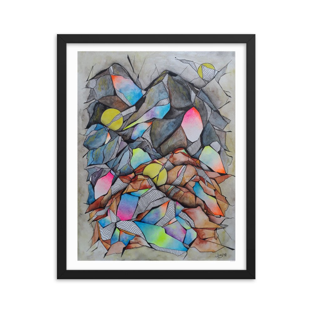 3moon Framed poster - cotovart