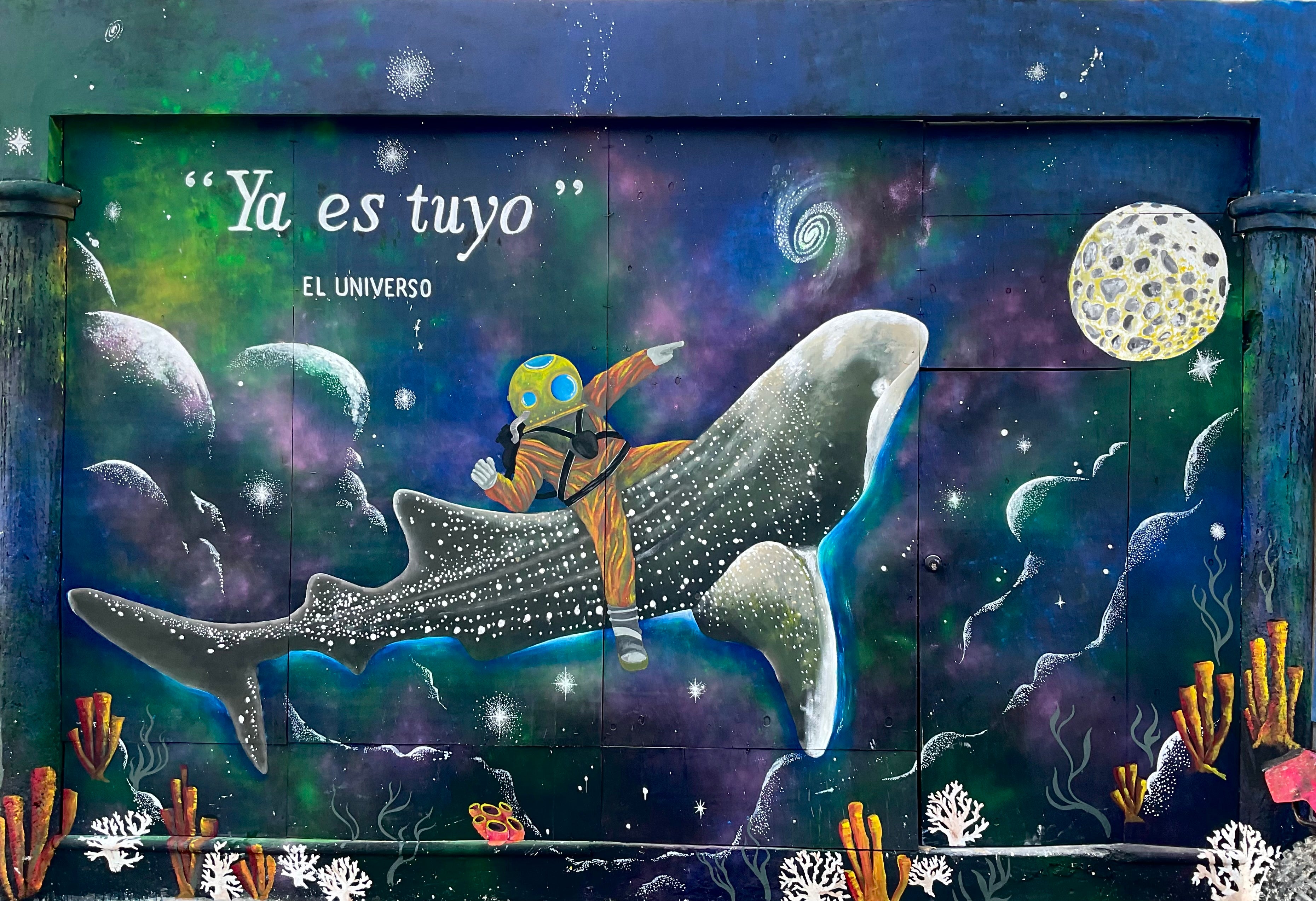 murales Holbox México caribe art in Holbox Holbox street art mexico artist