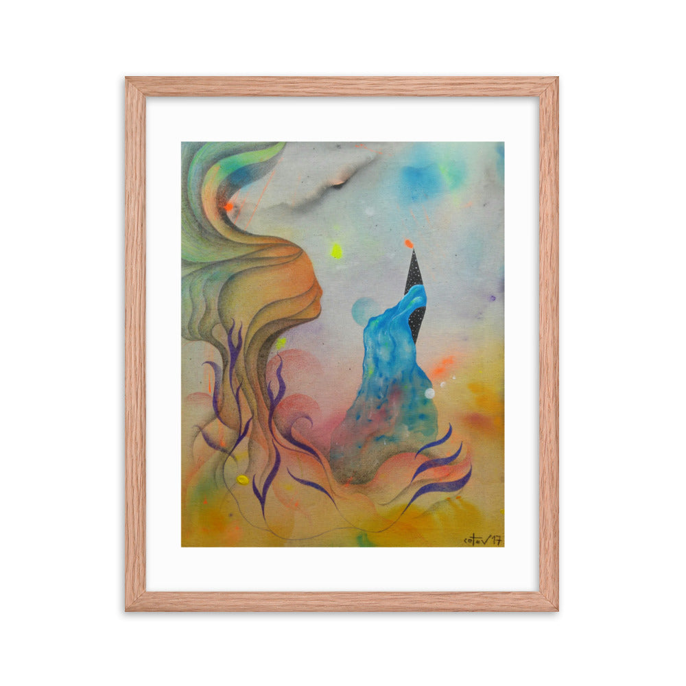 Cosmic teapot Framed poster