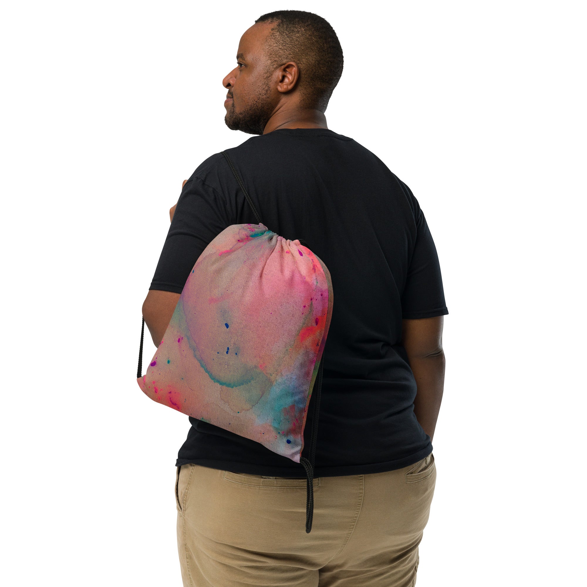 Ink Drawstring bag