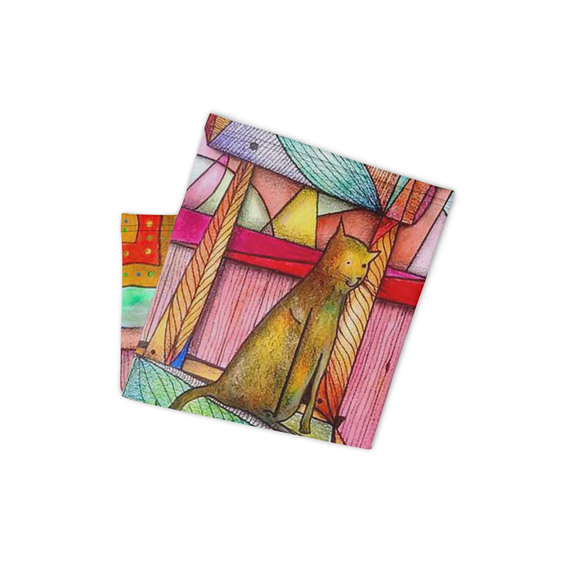 Cat on chair Neck Gaiter