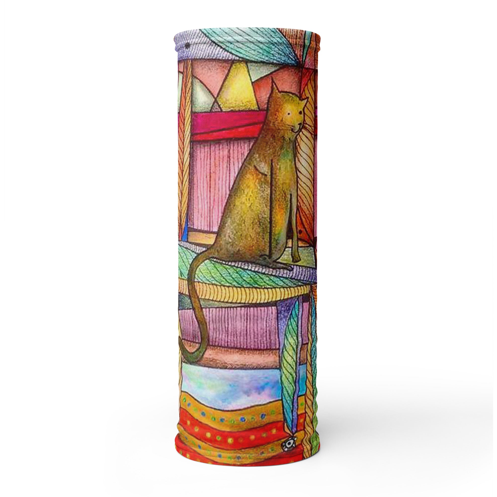 Cat on chair Neck Gaiter