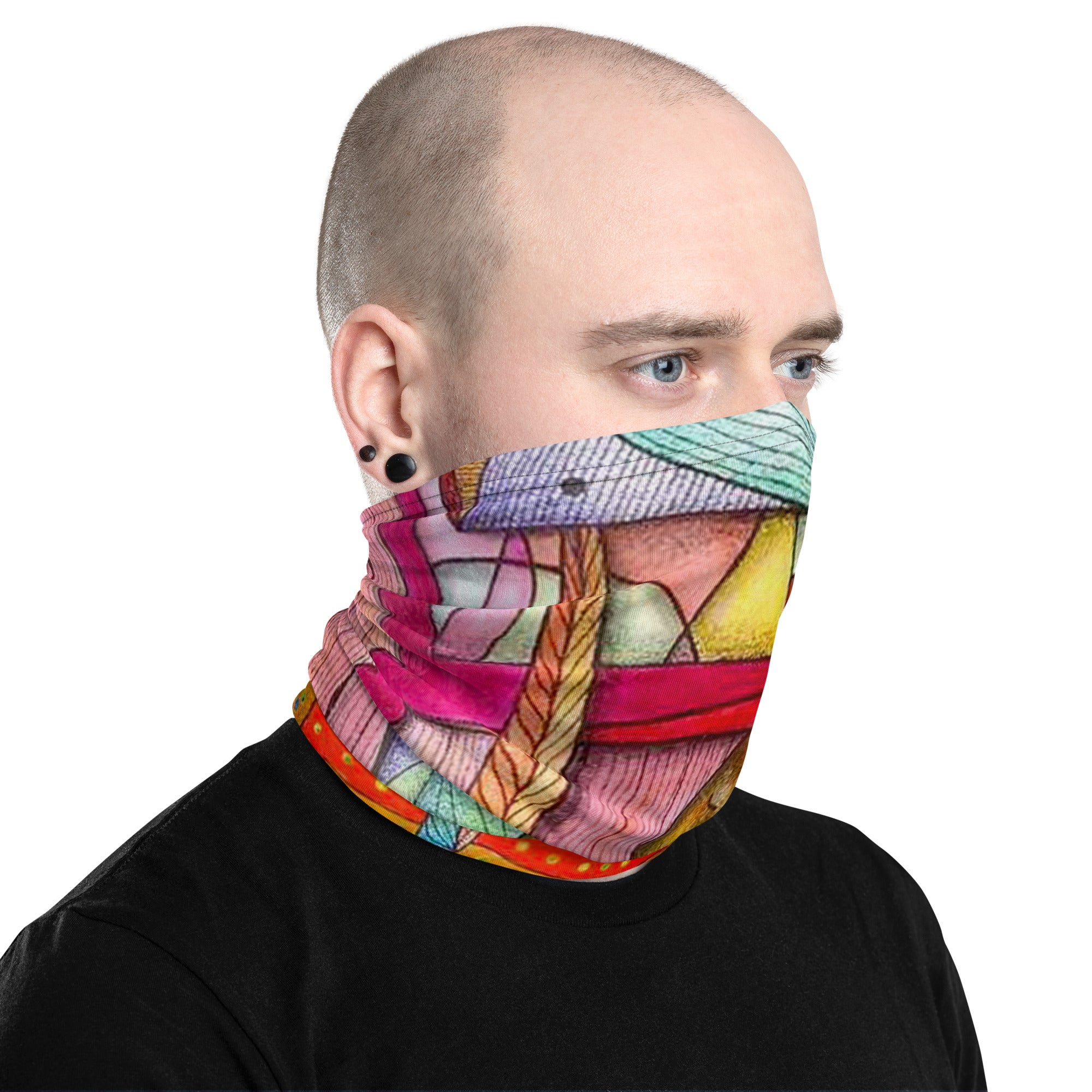 Cat on chair Neck Gaiter