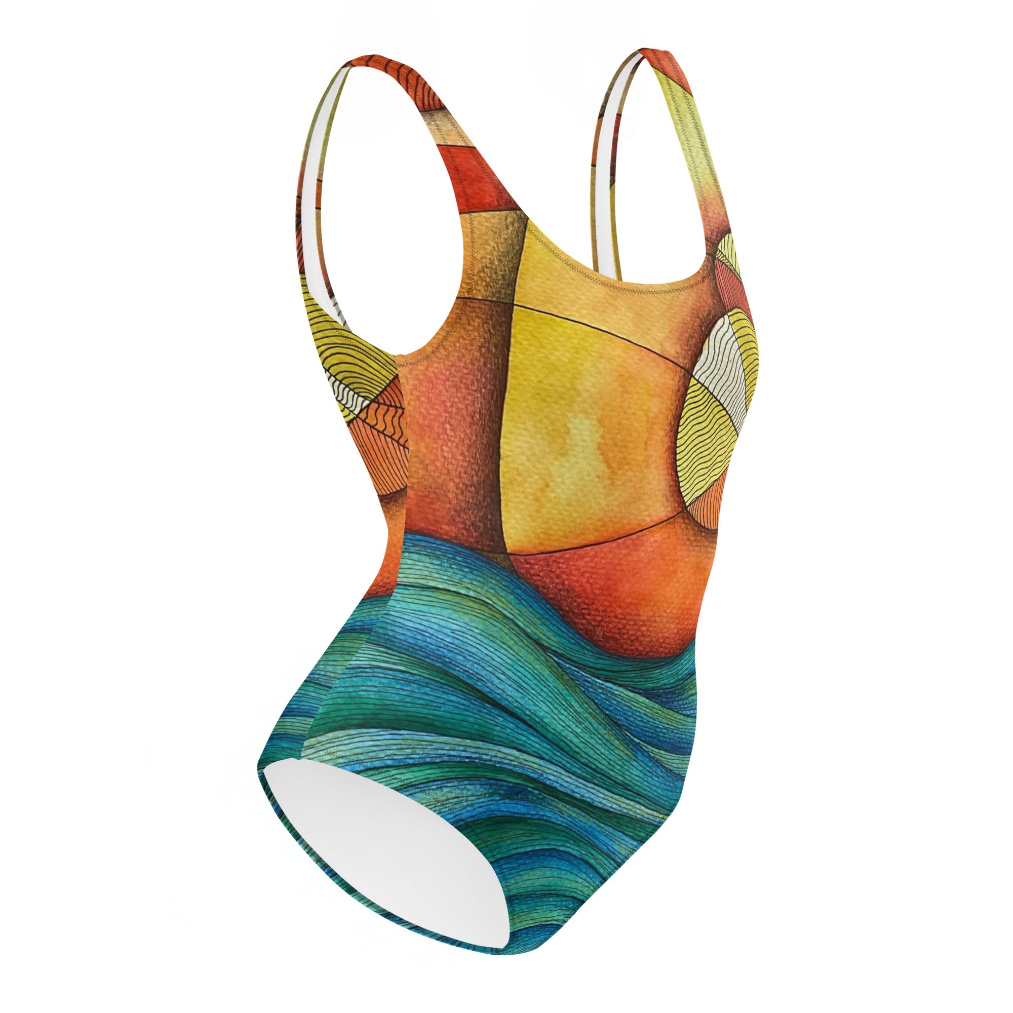 Waves One-Piece Swimsuit