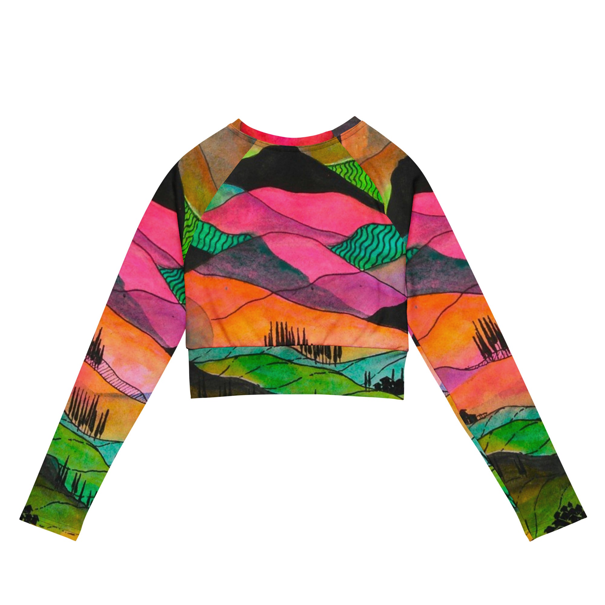 Dreams long-sleeve crop top