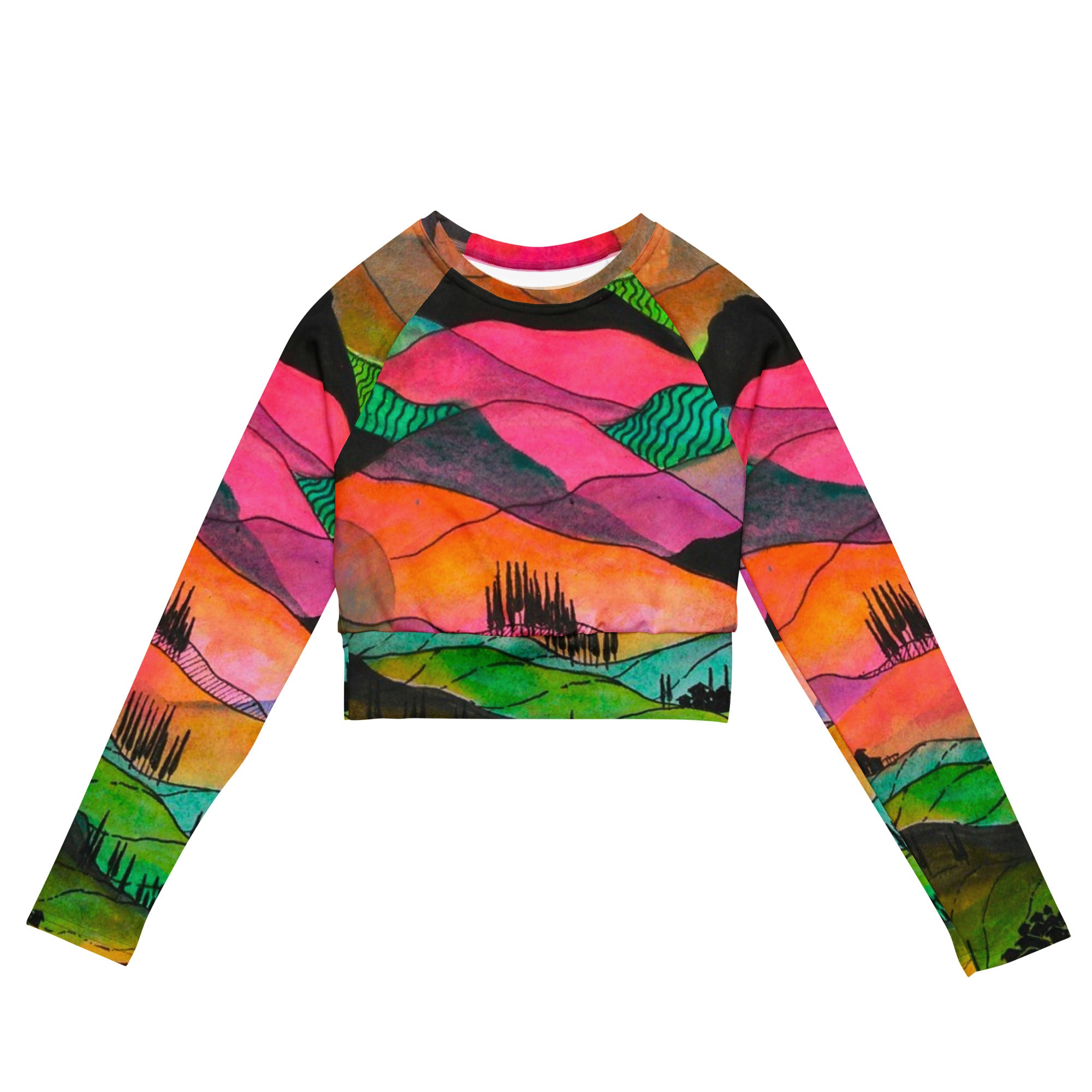Dreams long-sleeve crop top