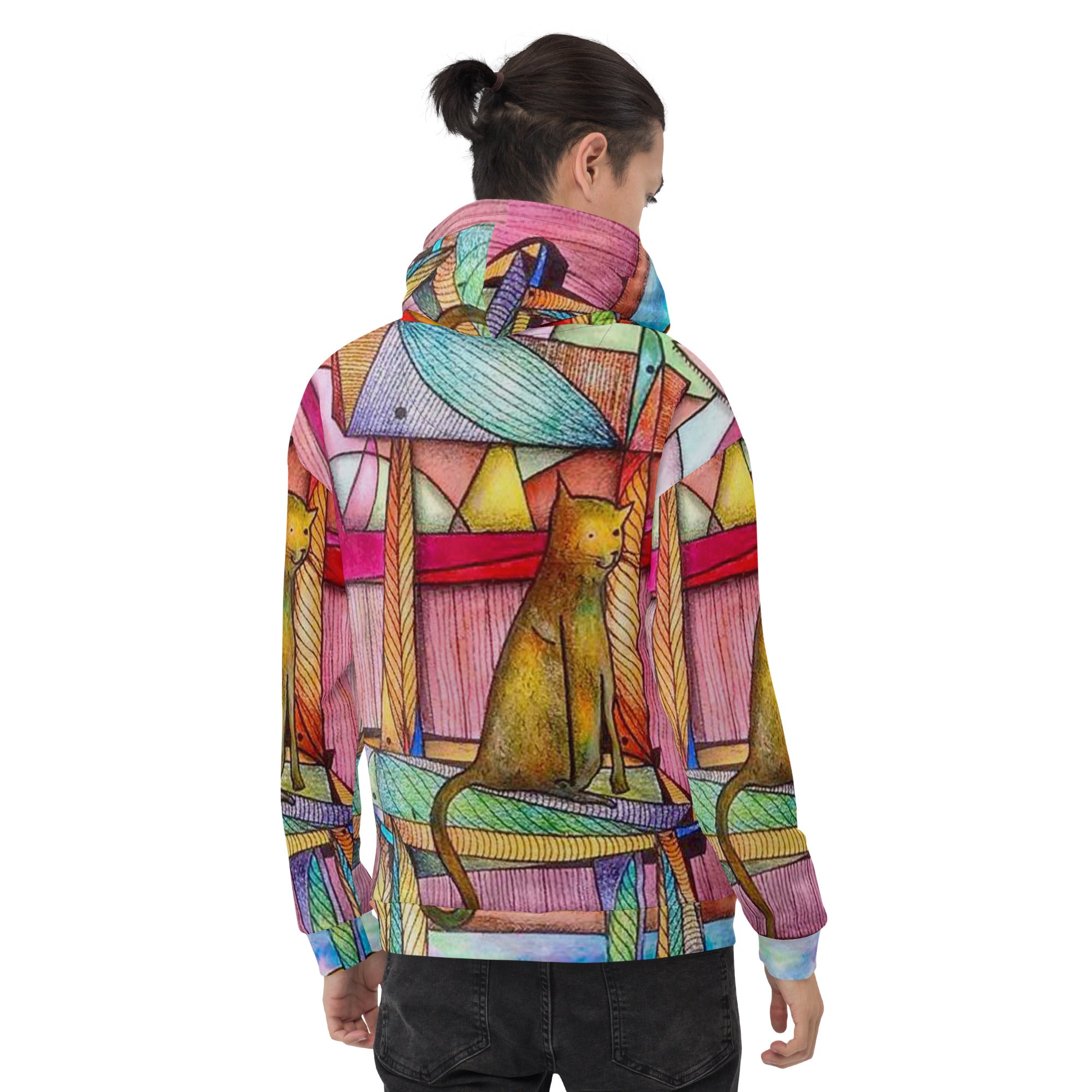 Cat on chair Unisex Hoodie