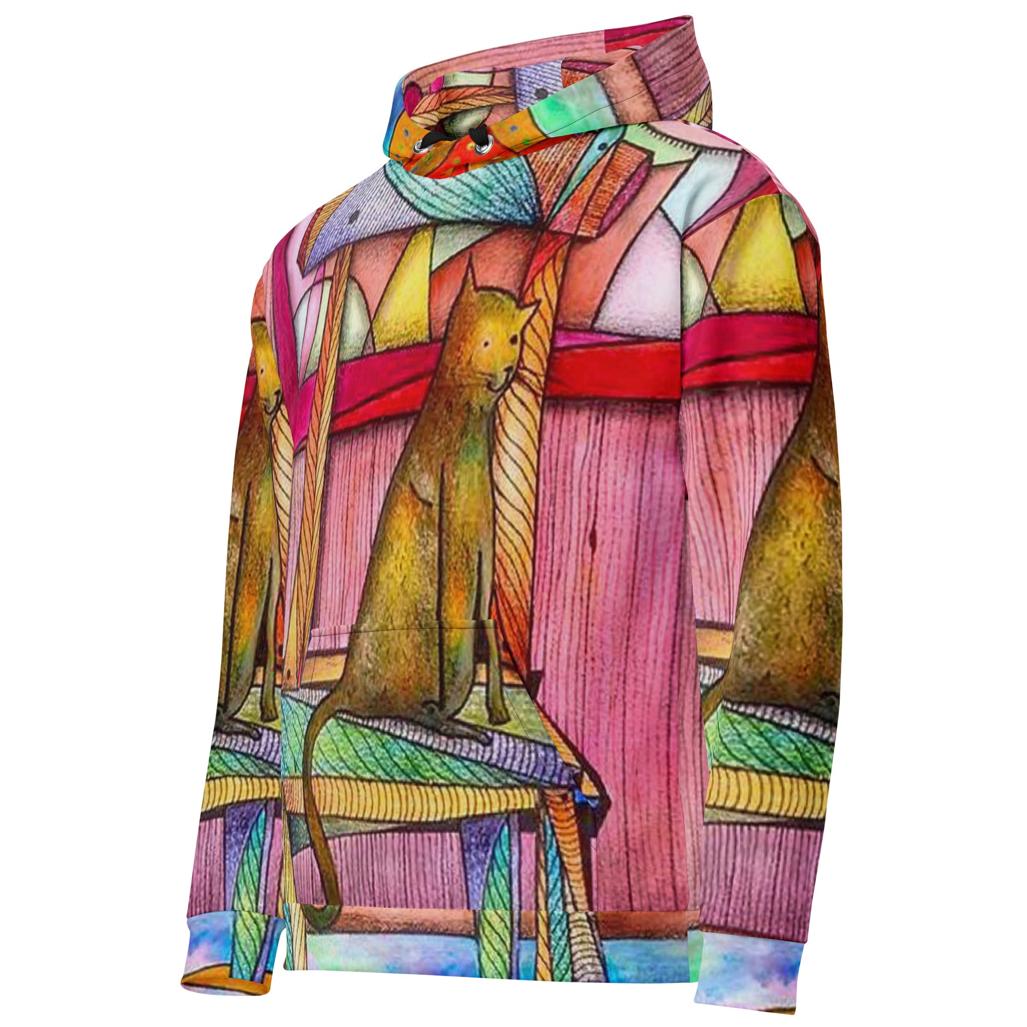 Cat on chair Unisex Hoodie