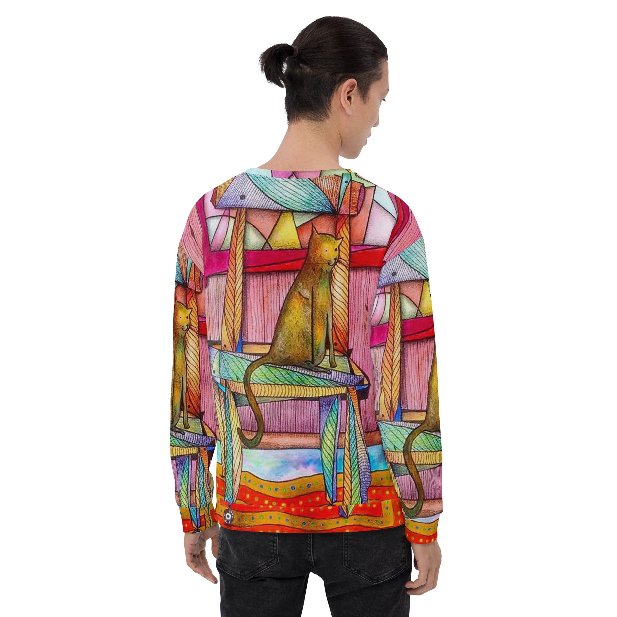 Cat on chair Sweatshirt