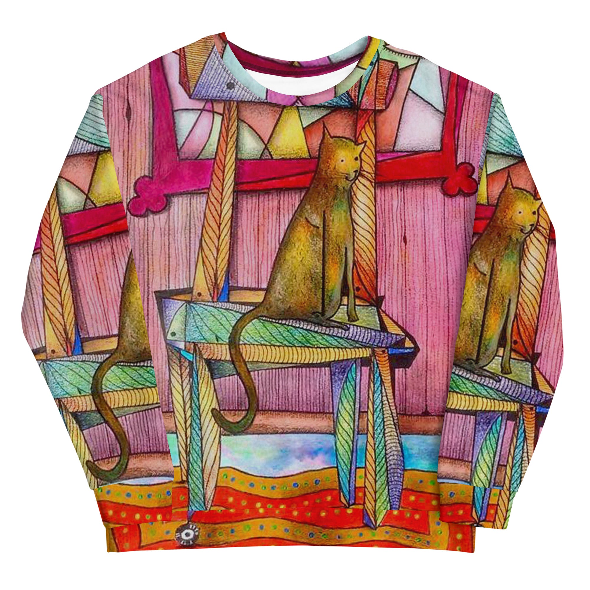 Cat on chair Sweatshirt