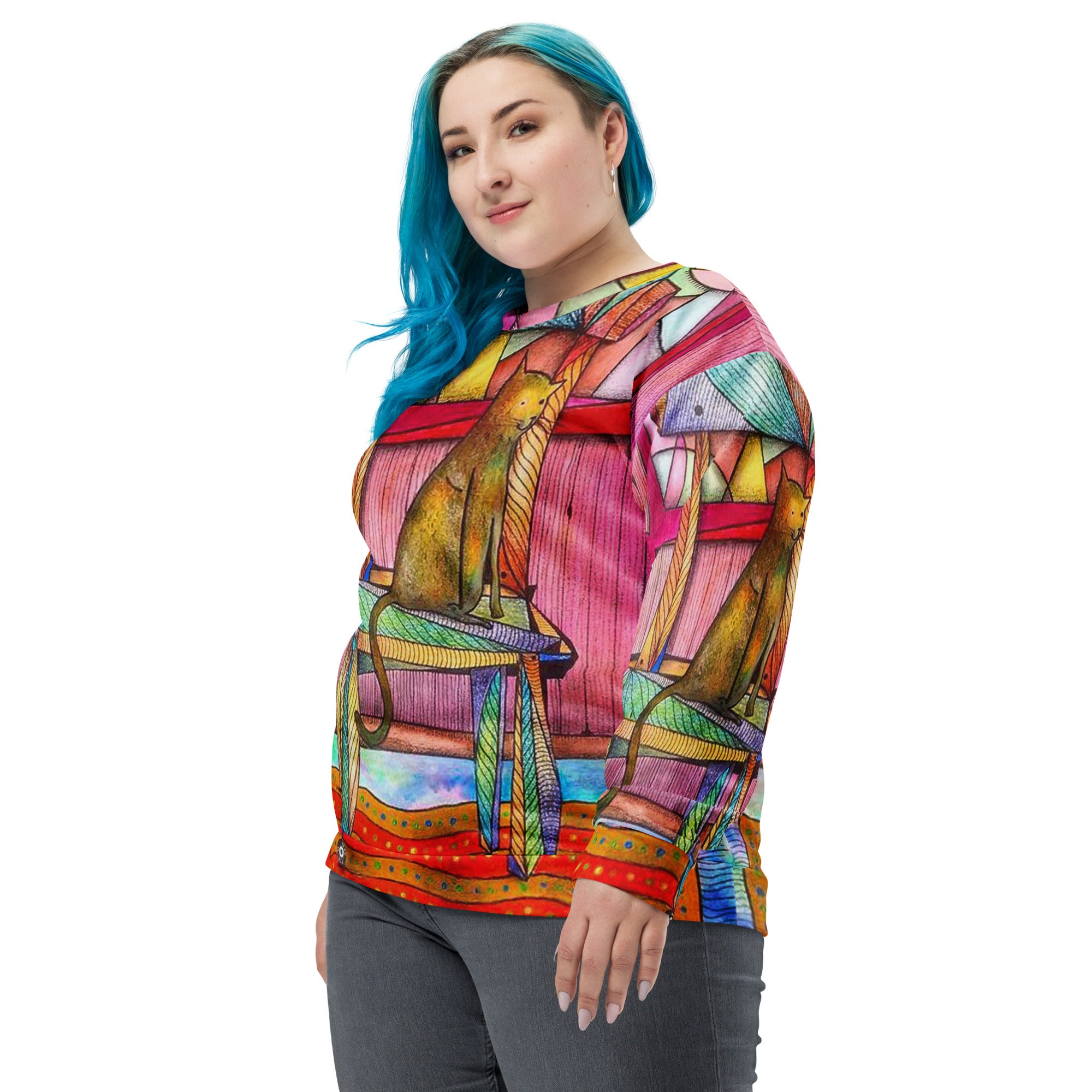 Cat on chair Sweatshirt