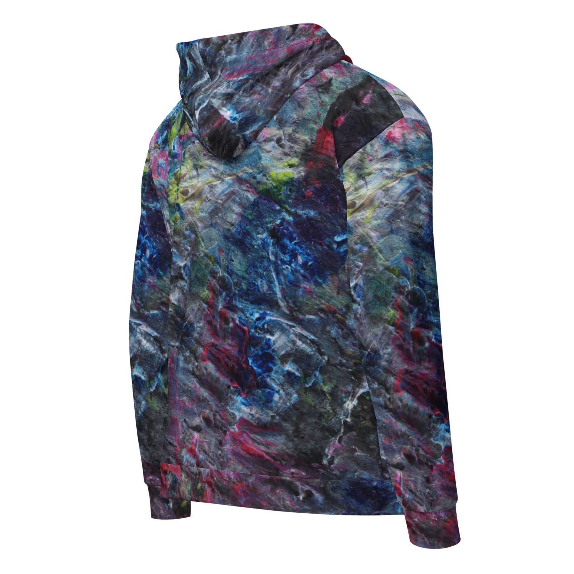 Petroleum zip hoodie