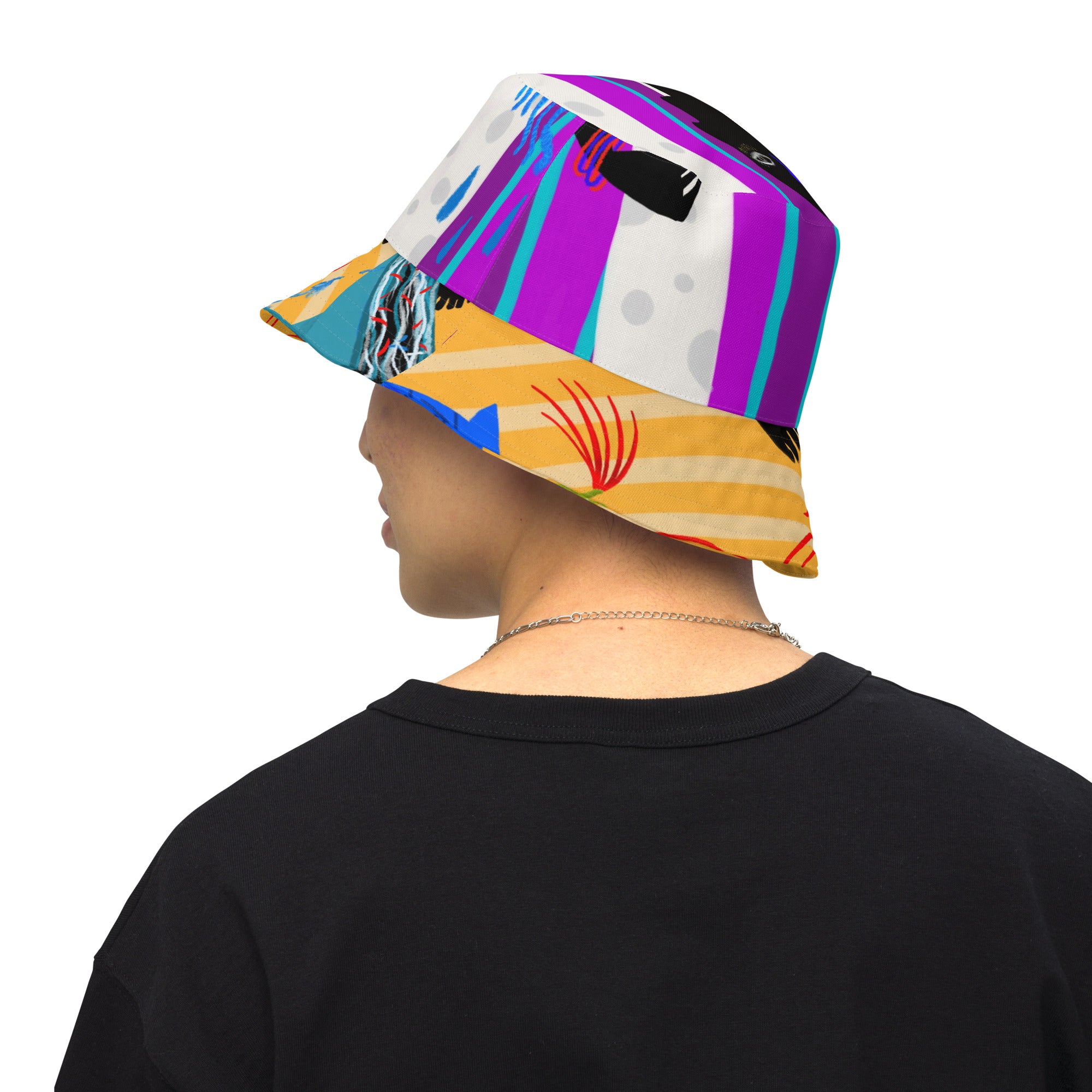 Hair Reversible bucket hat