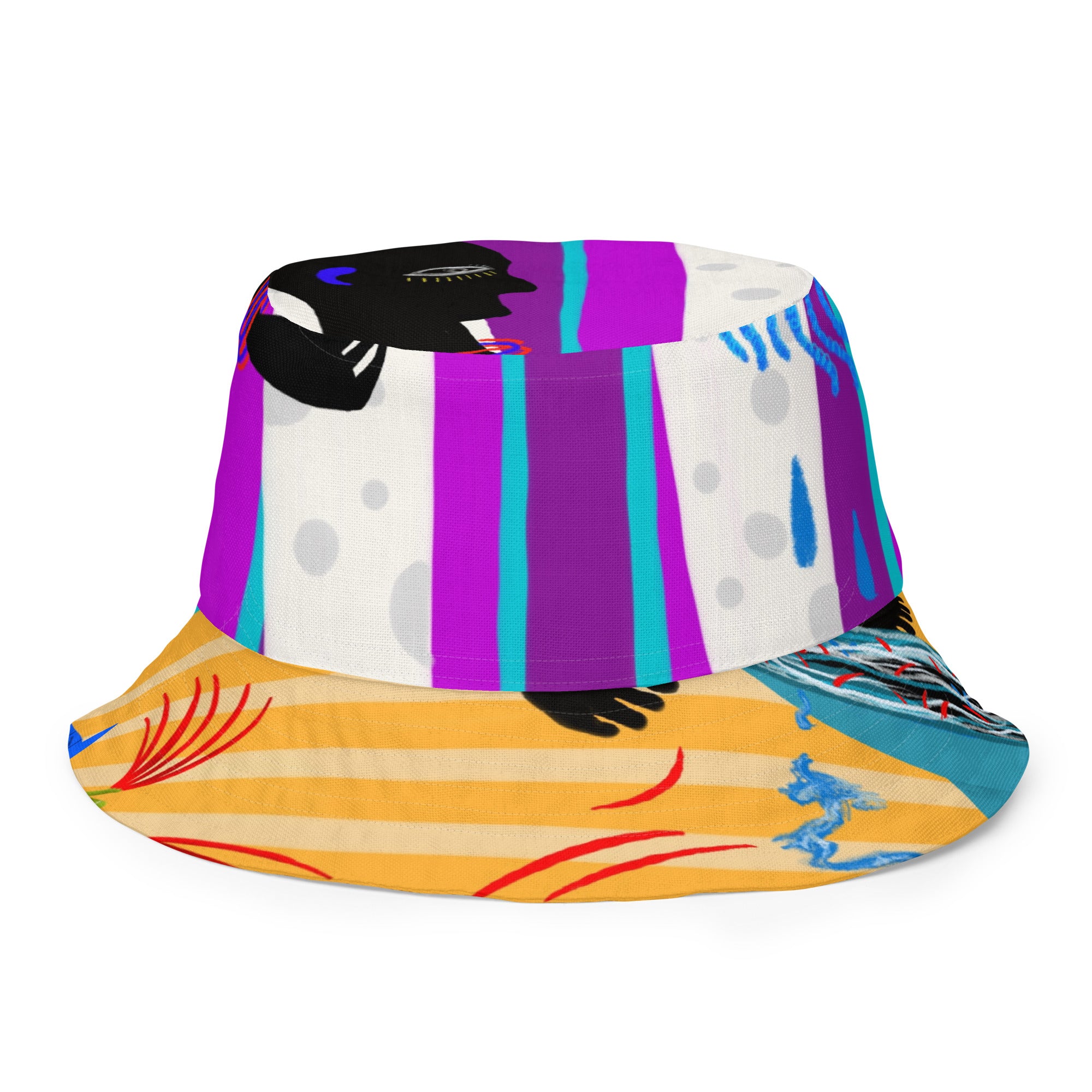 Hair Reversible bucket hat