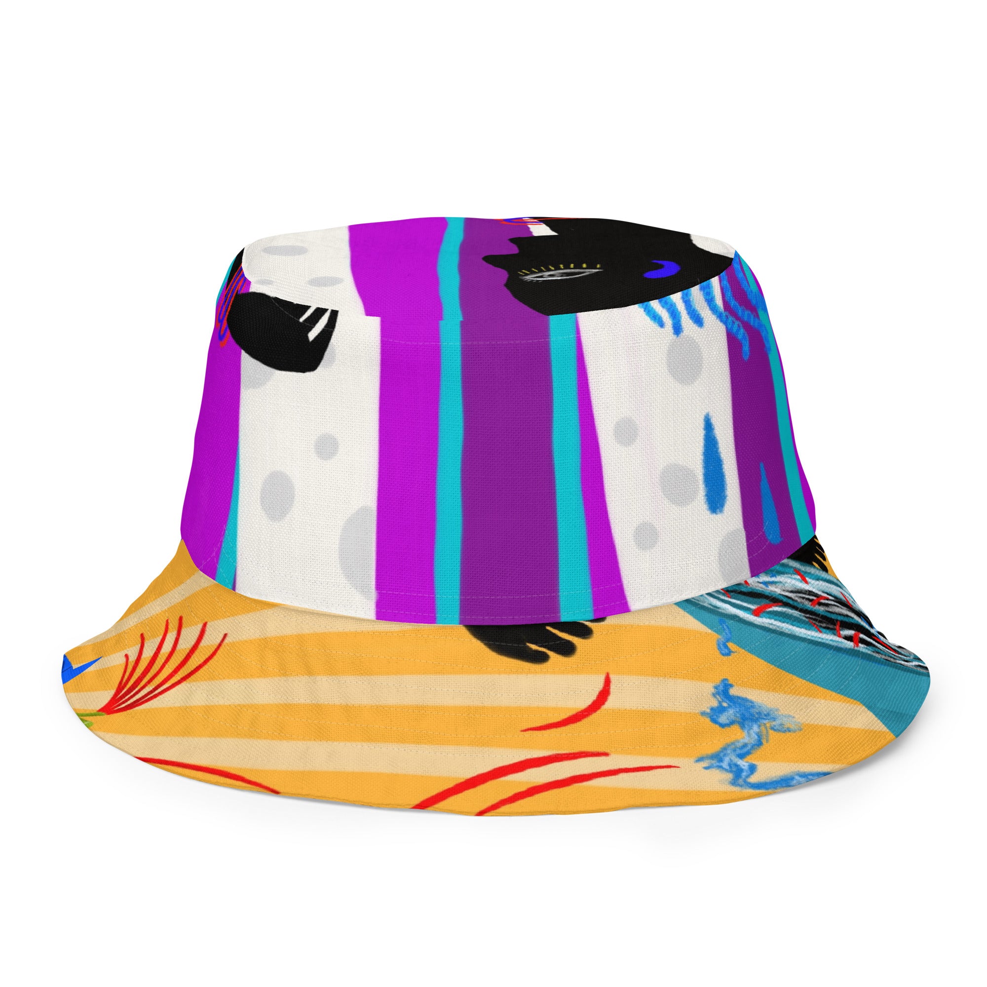 Hair Reversible bucket hat