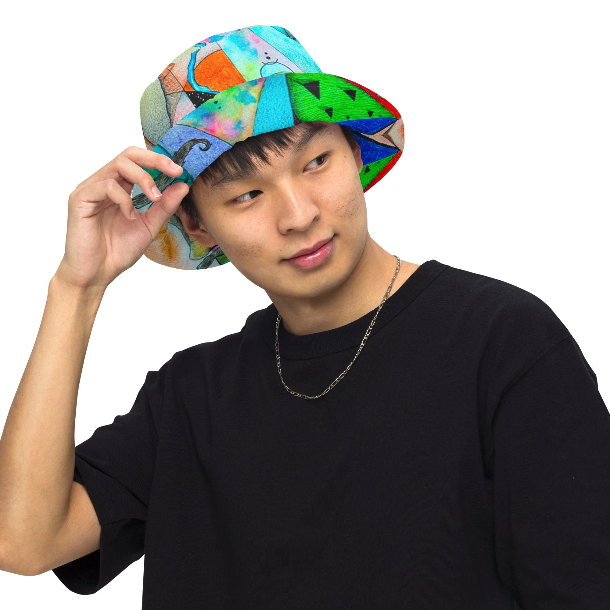 Elemental reversible bucket hat