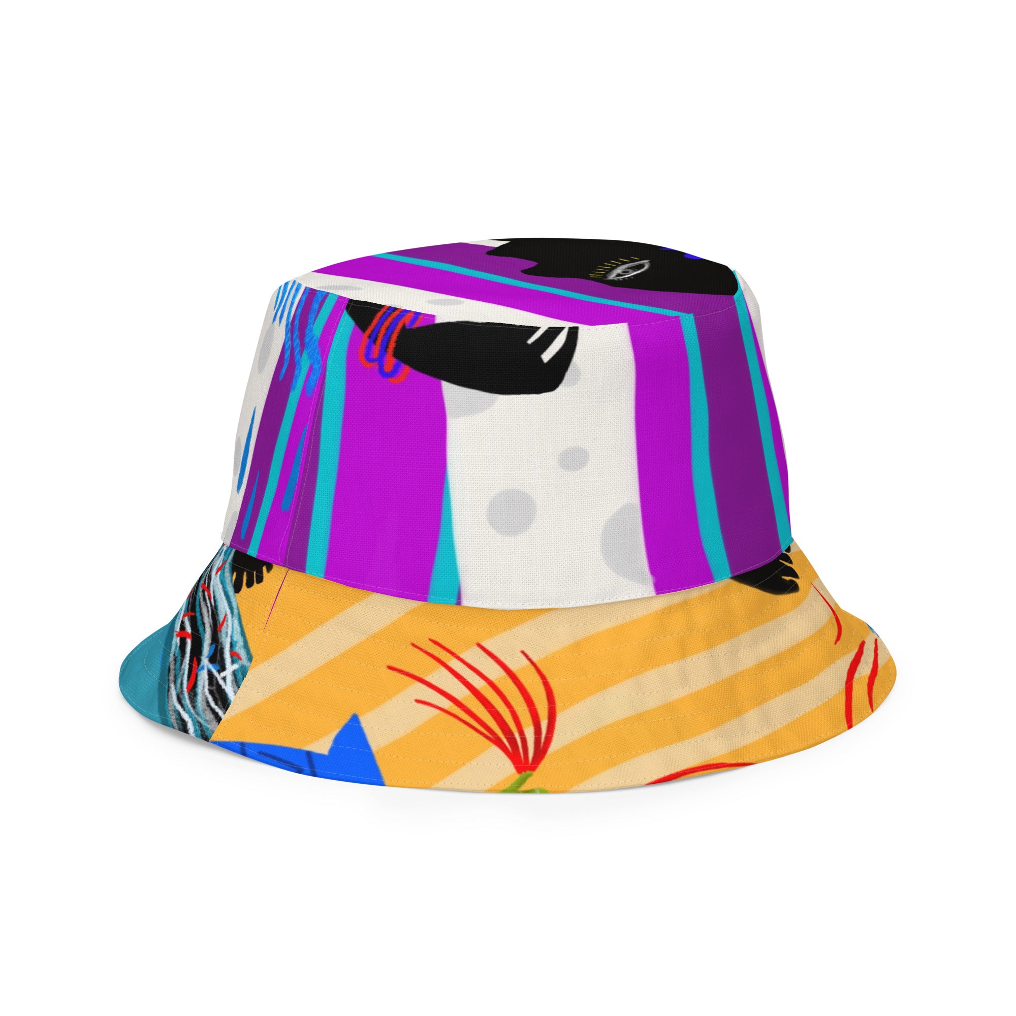 Hair Reversible bucket hat
