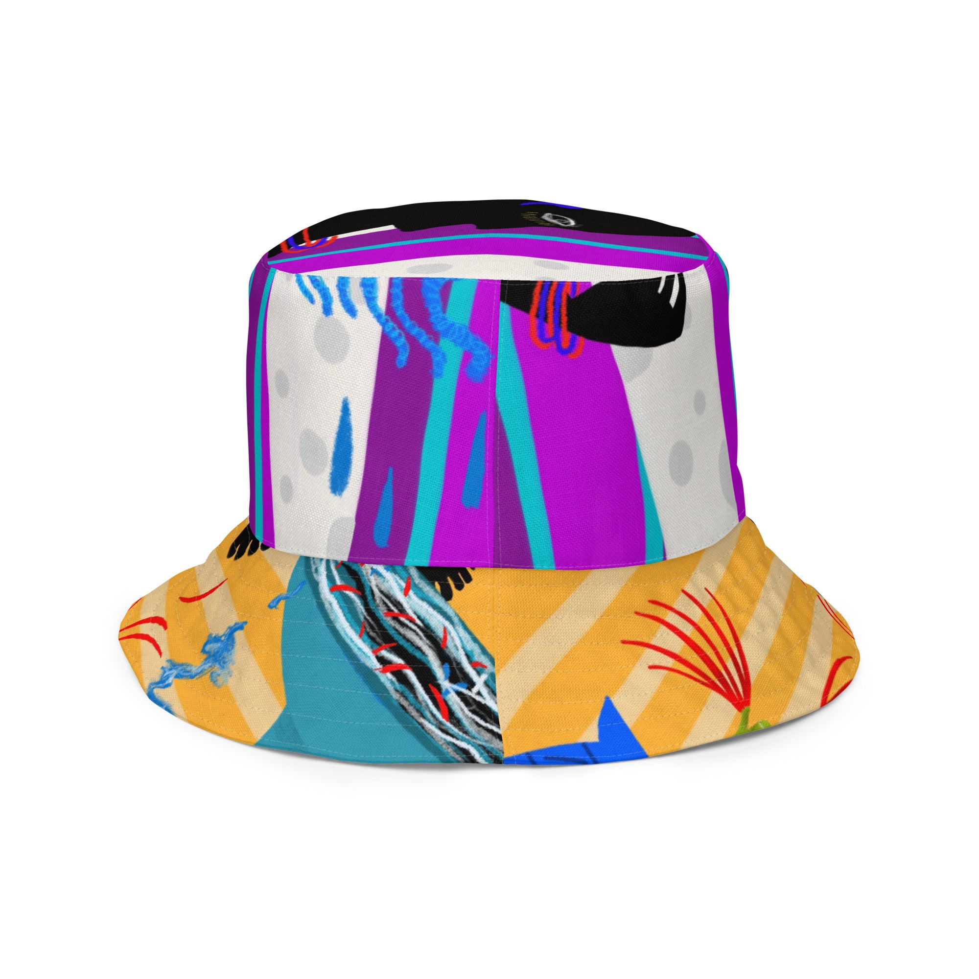 Hair Reversible bucket hat
