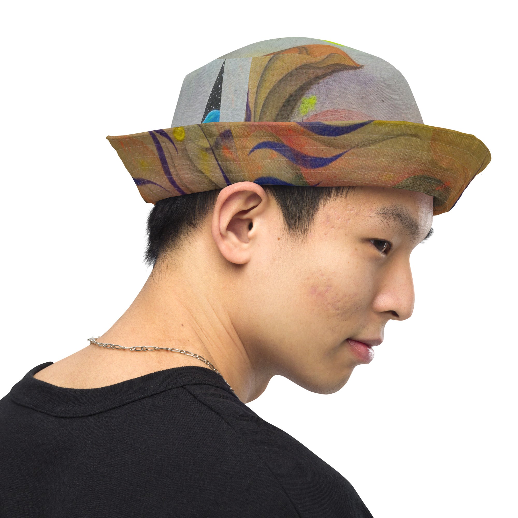 Cosmic teapot Reversible bucket hat