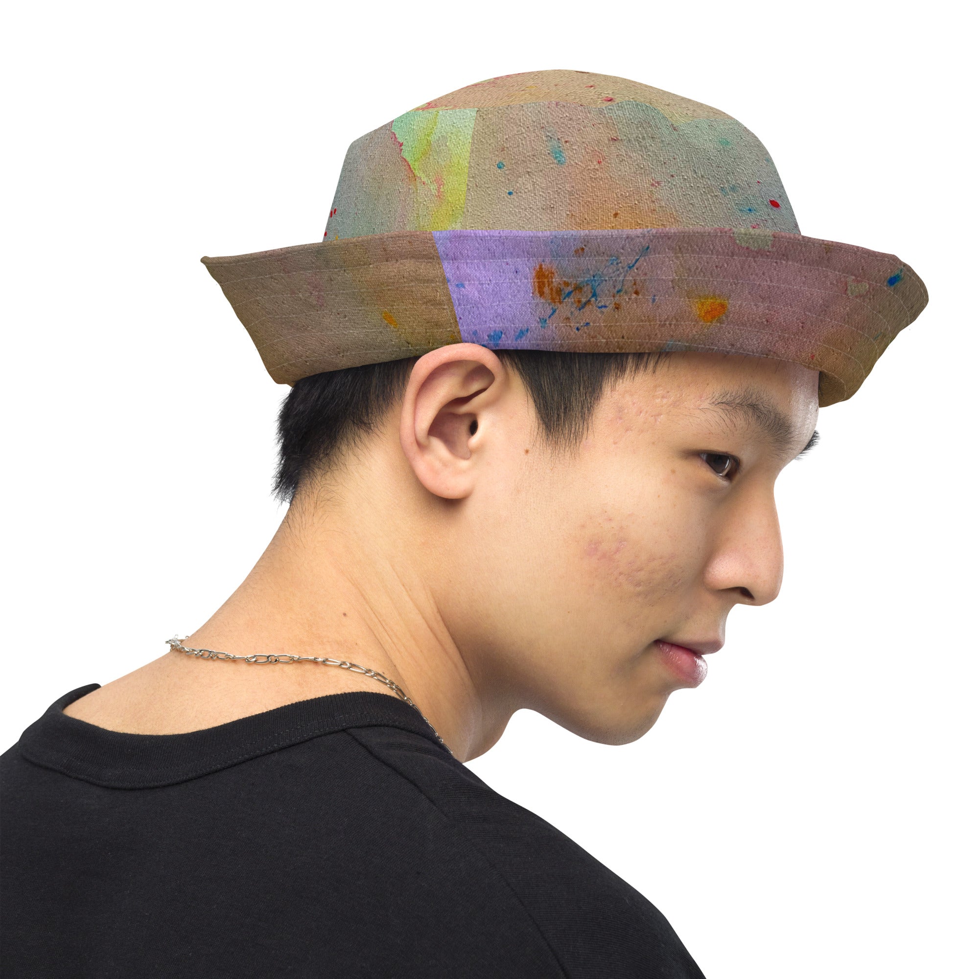 Ink reversible bucket hat