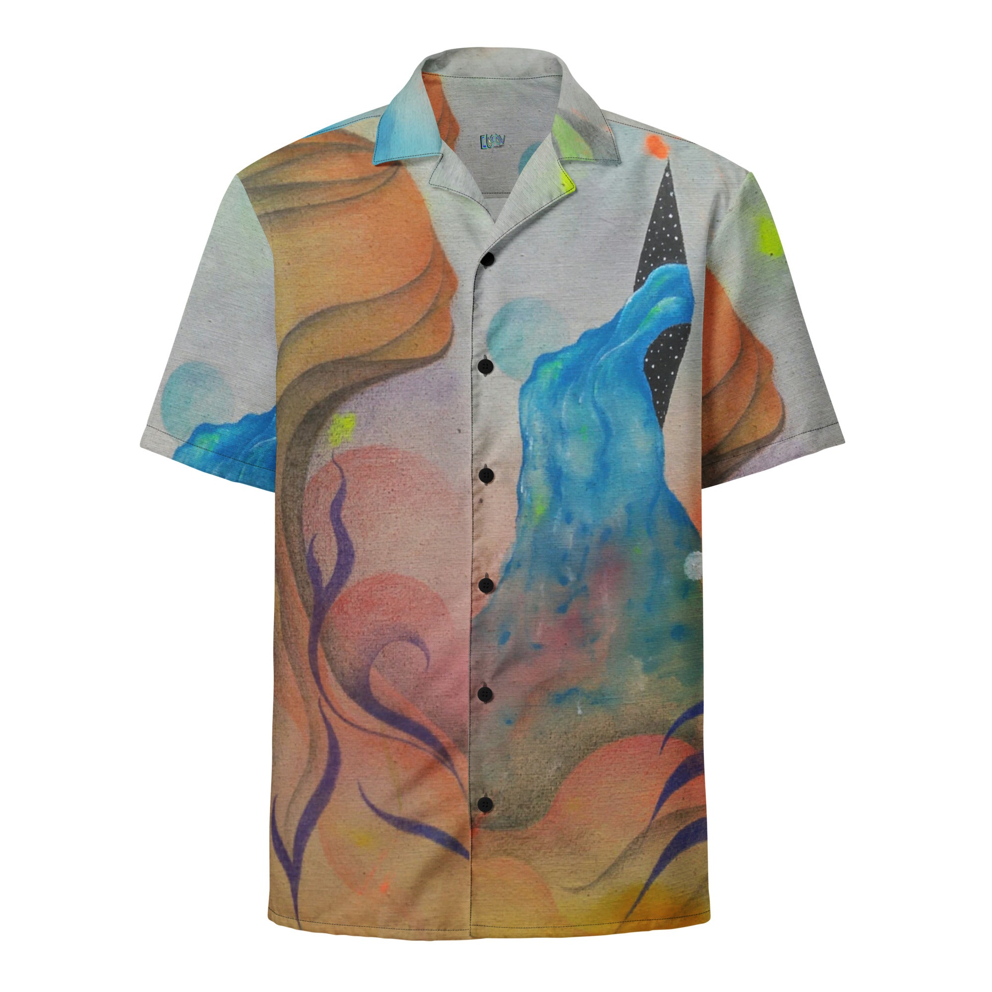 Cosmic teapot button shirt