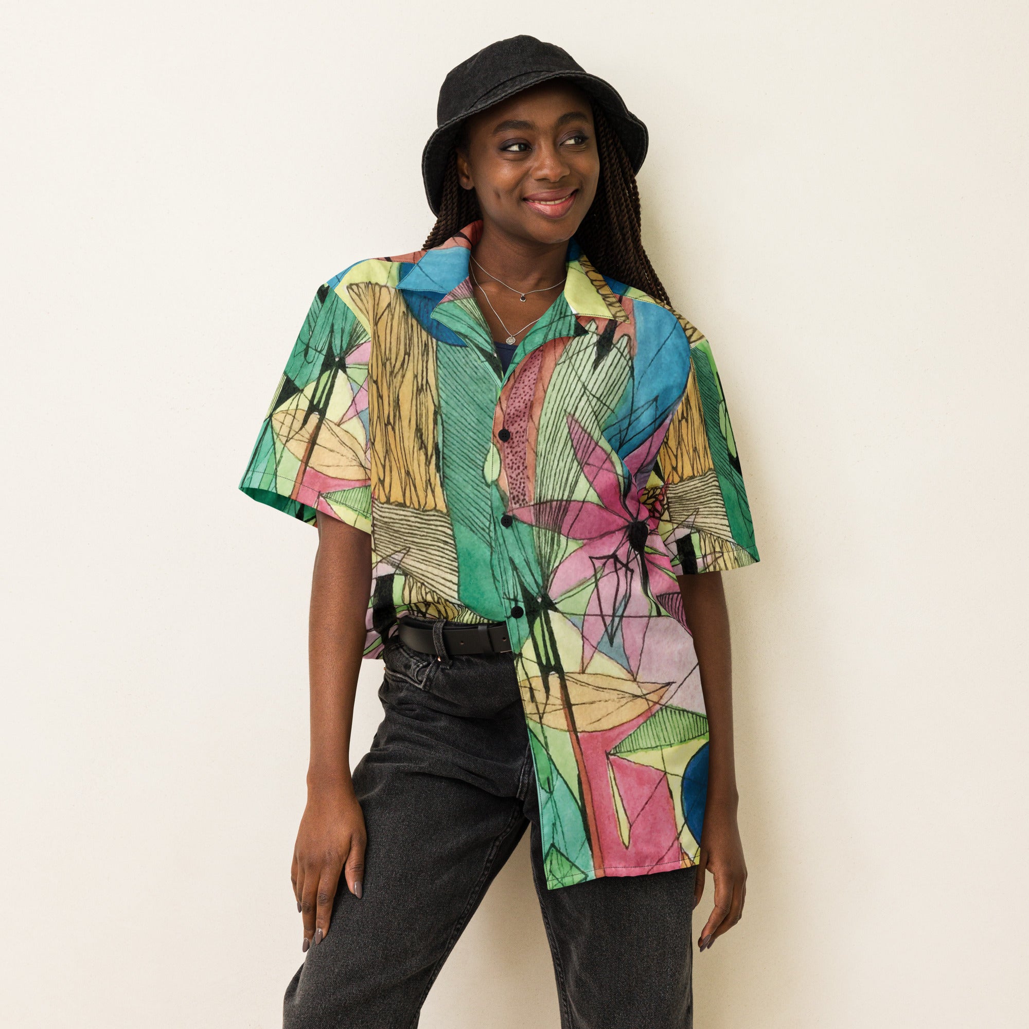 Flowers button shirt