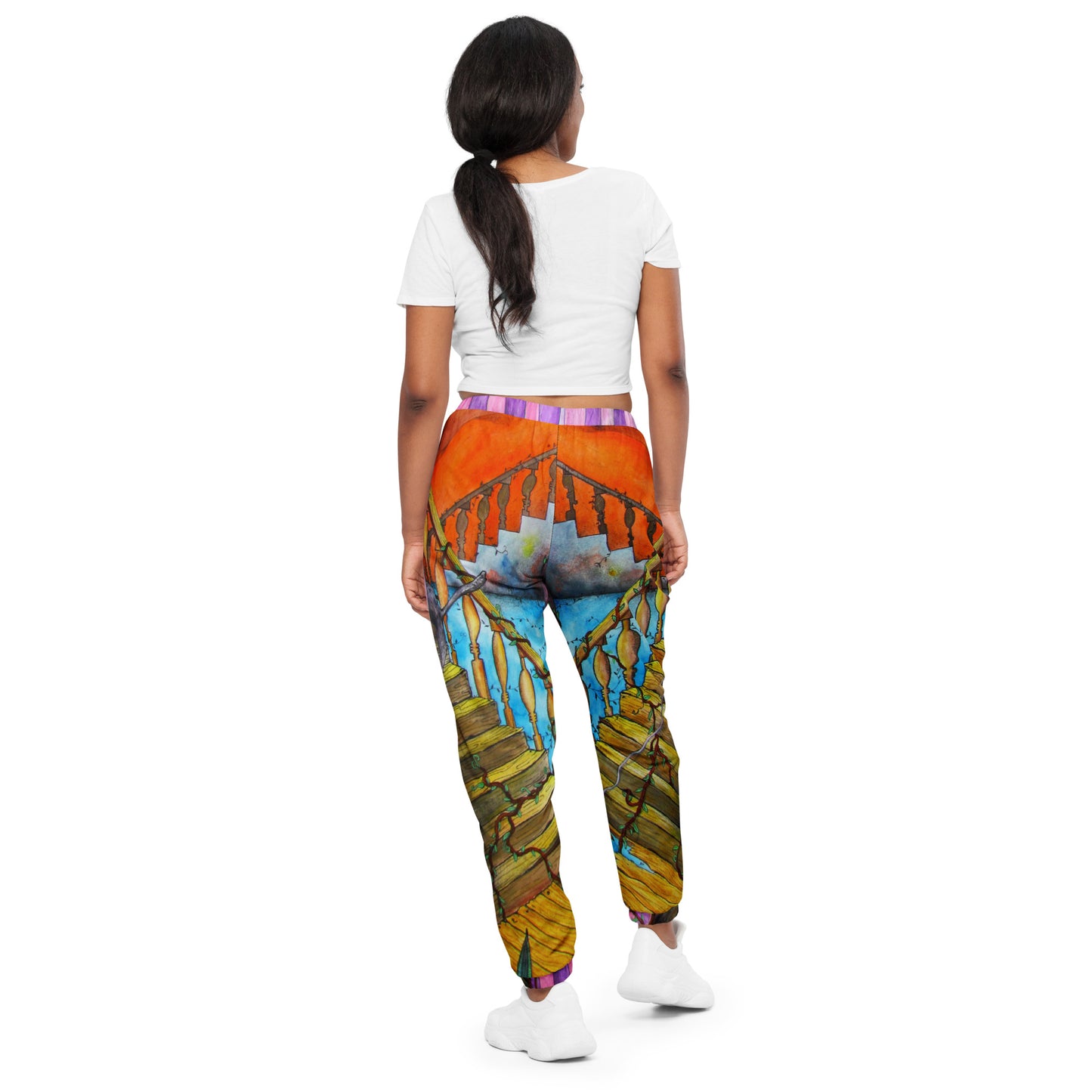 Stairs track pants