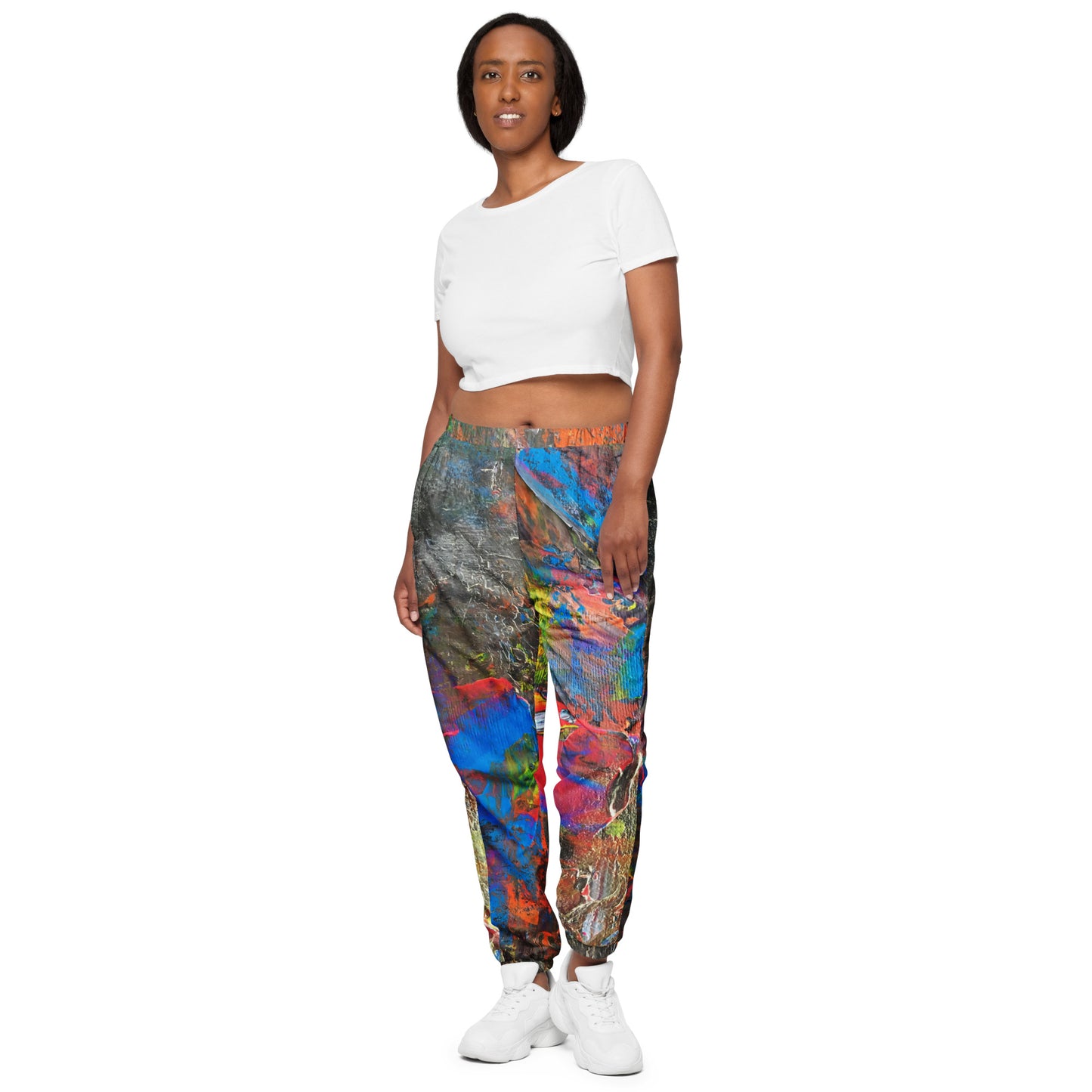 Neon track pants
