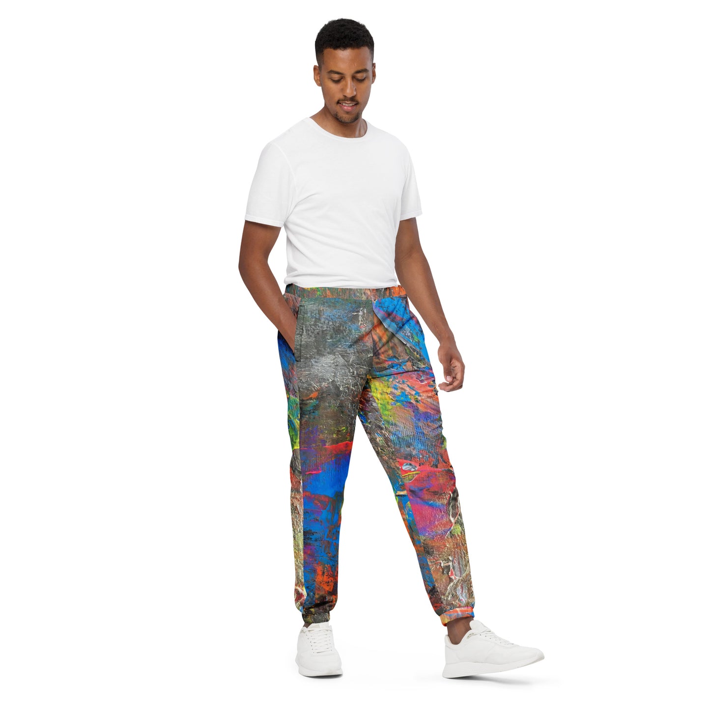 Neon track pants