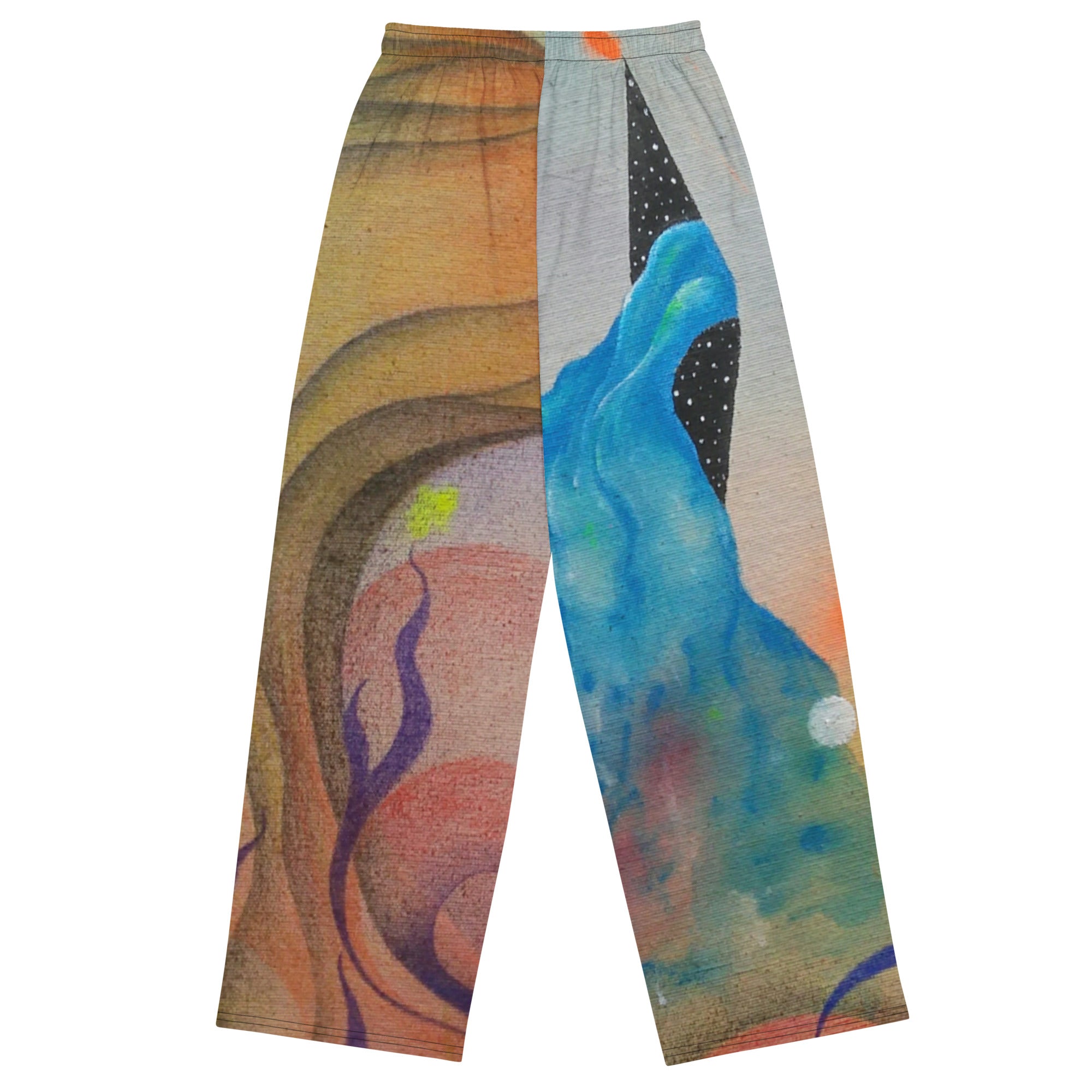 Cosmic teapot wide-leg pants