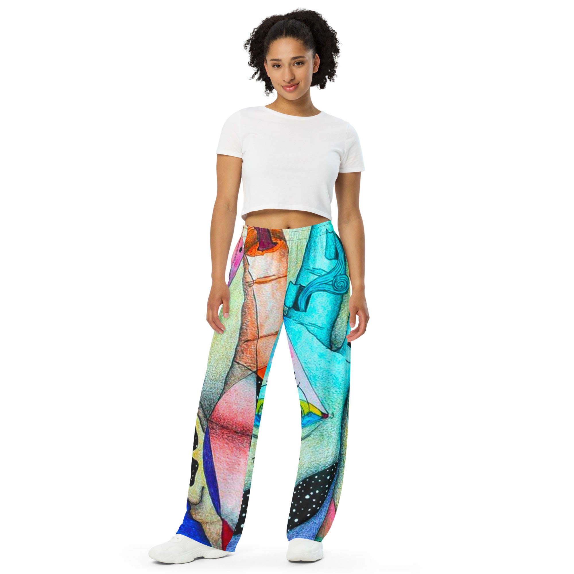 Elemental wide-leg pants