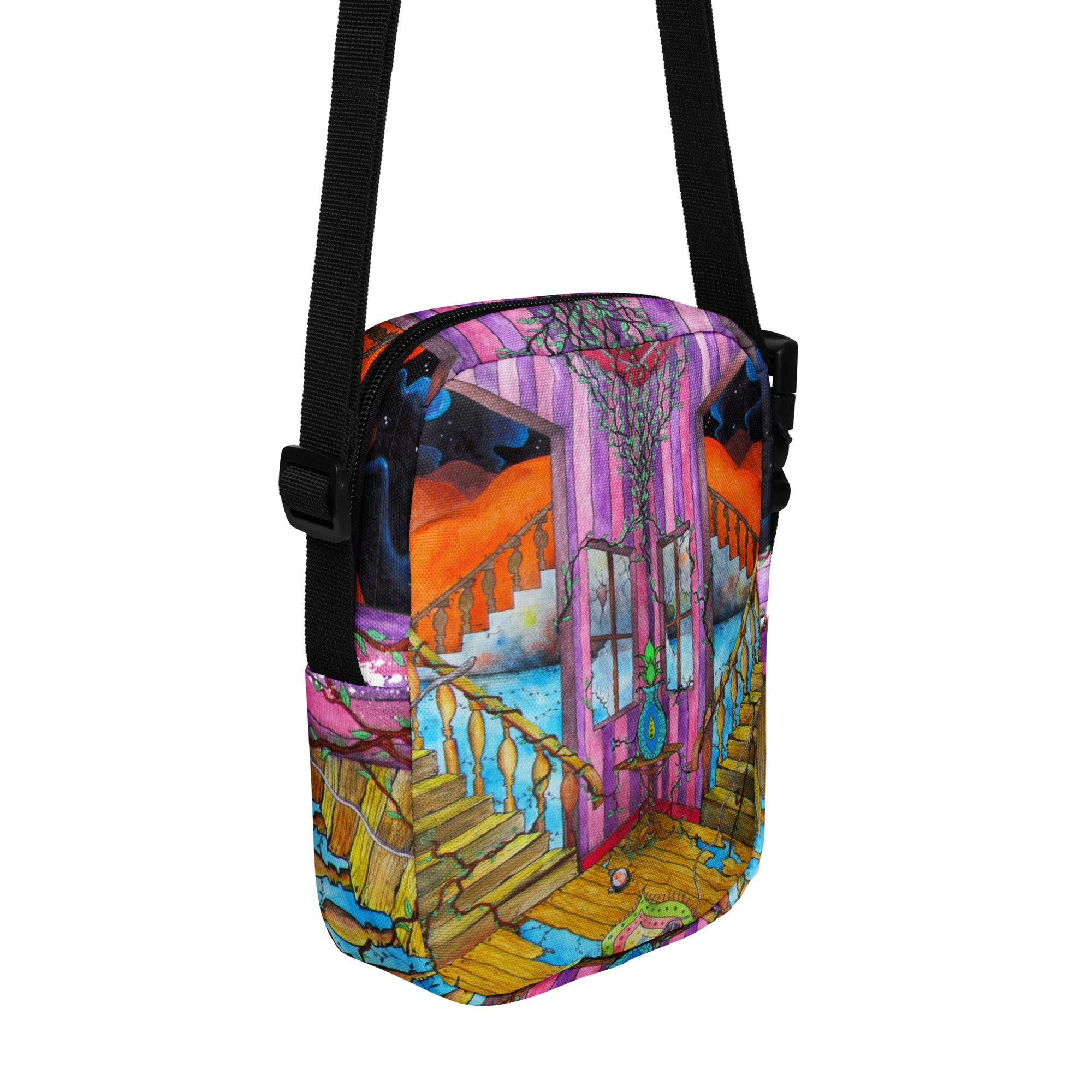 Stairs crossbody bag