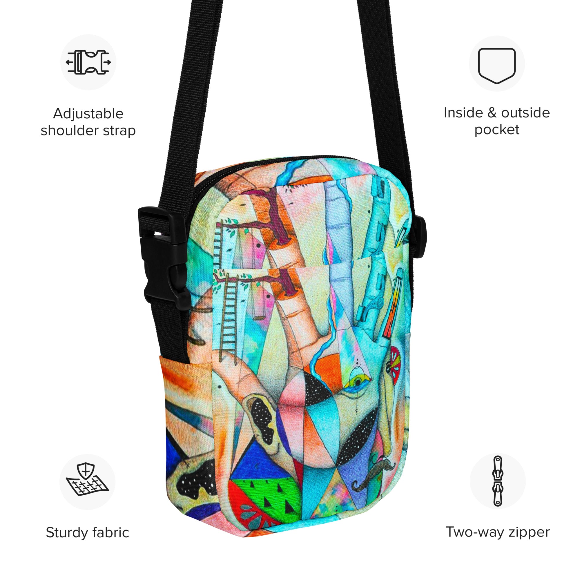 Elemental crossbody bag