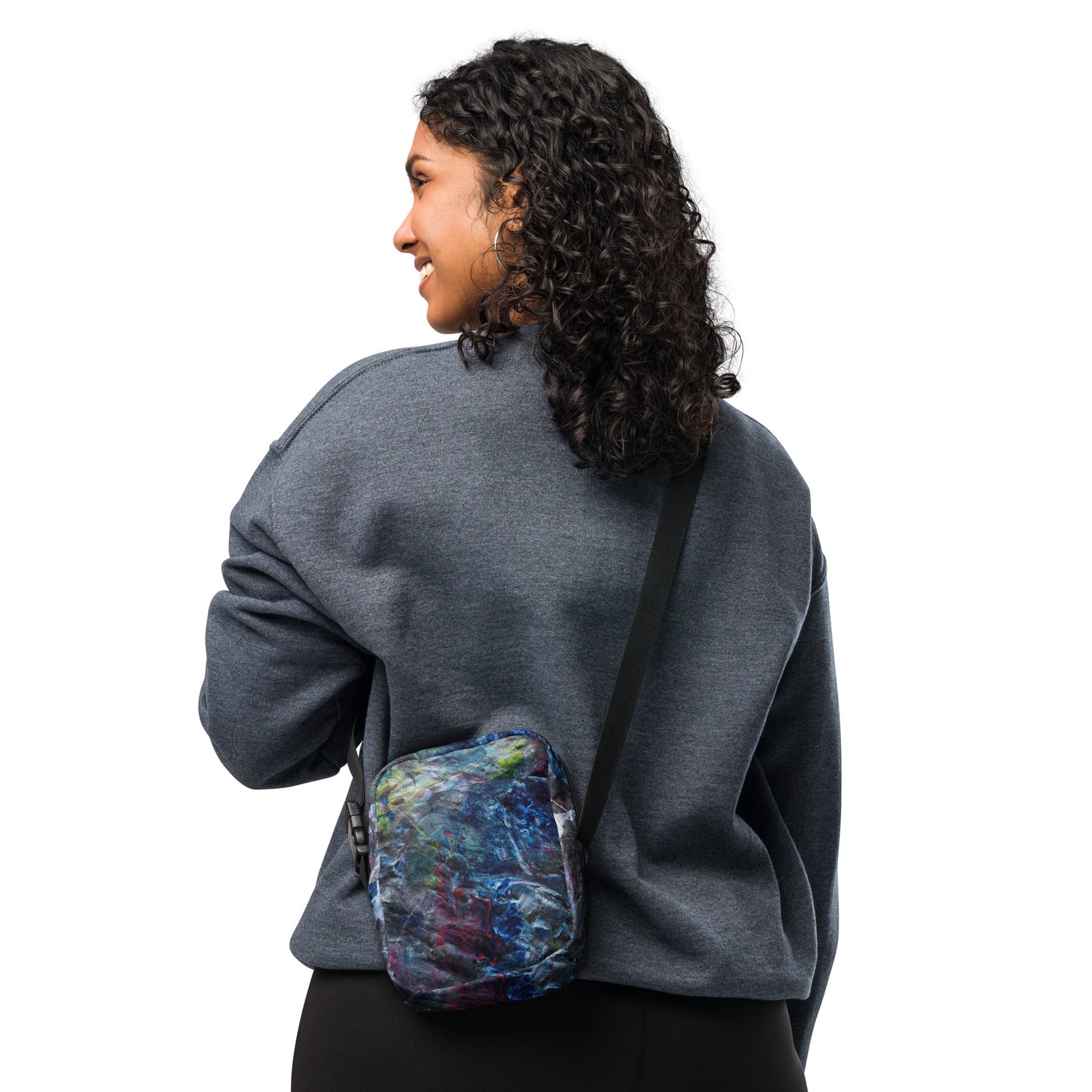 Petroleum crossbody bag