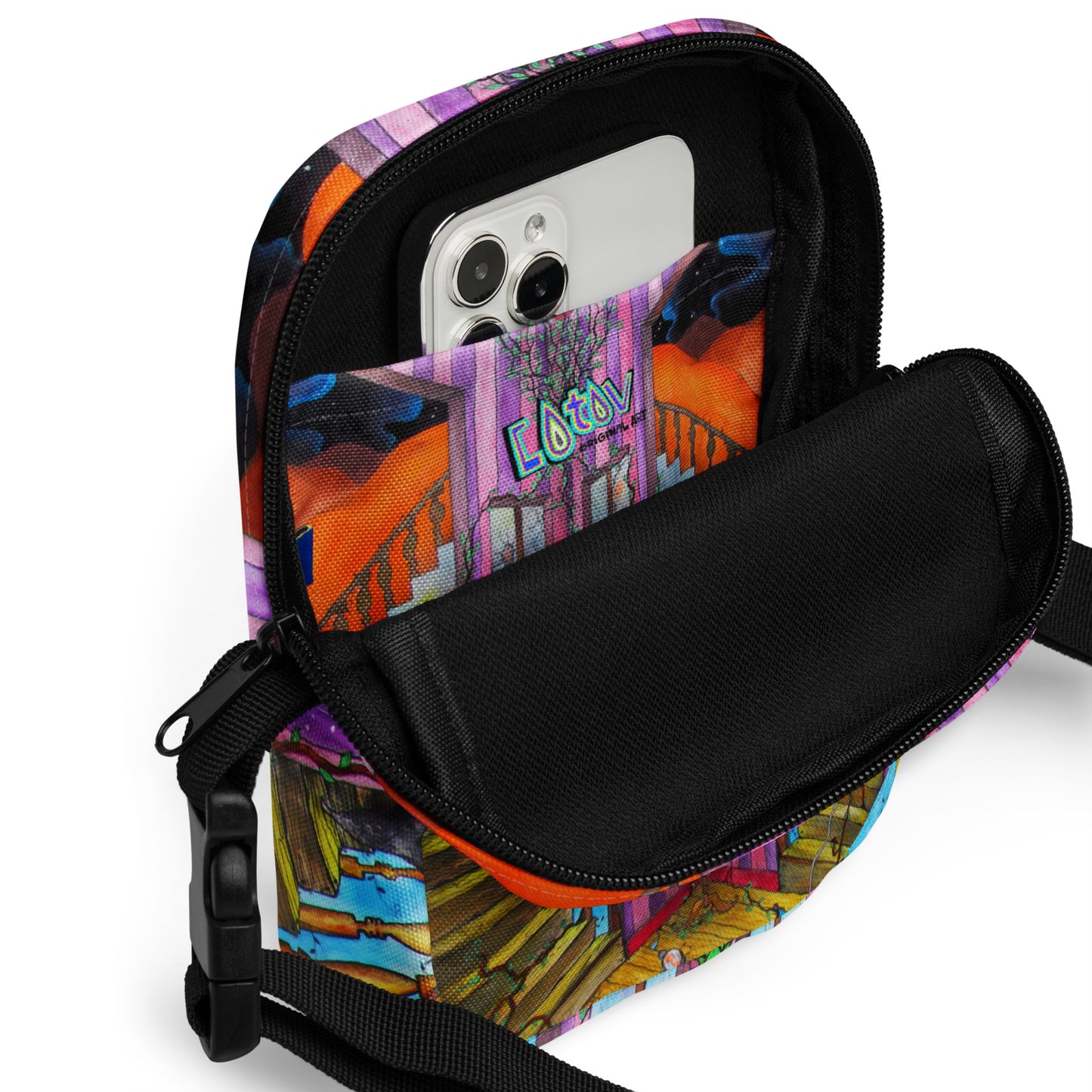 Stairs crossbody bag