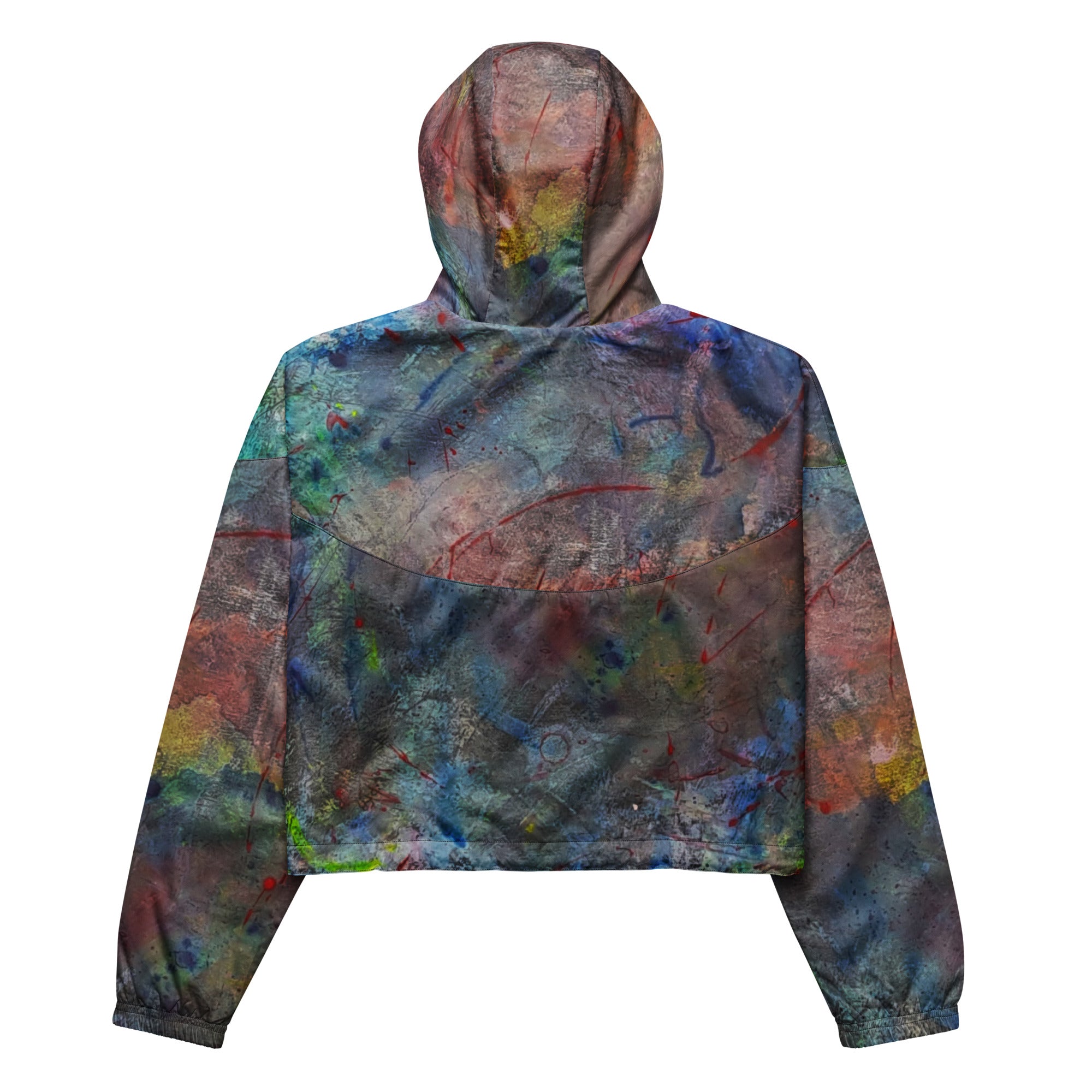 Color contact cropped windbreaker