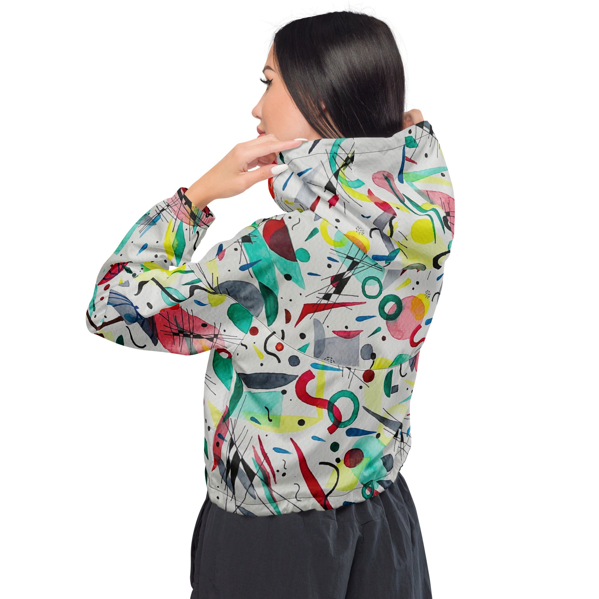 Kitchen rain cropped windbreaker