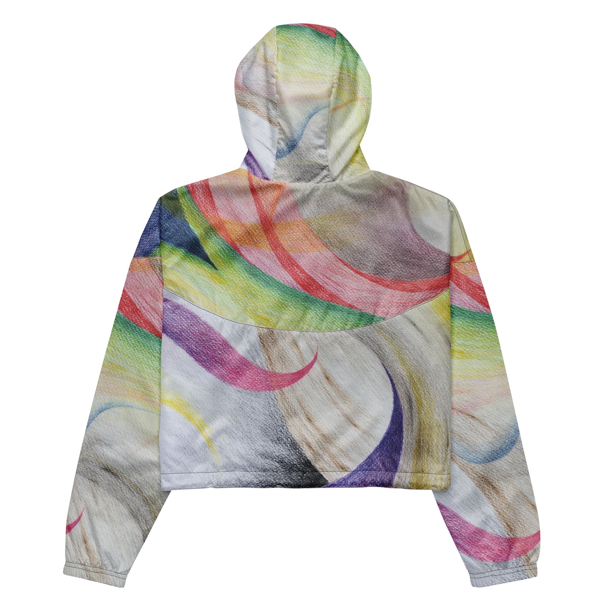 Color contact cropped windbreaker