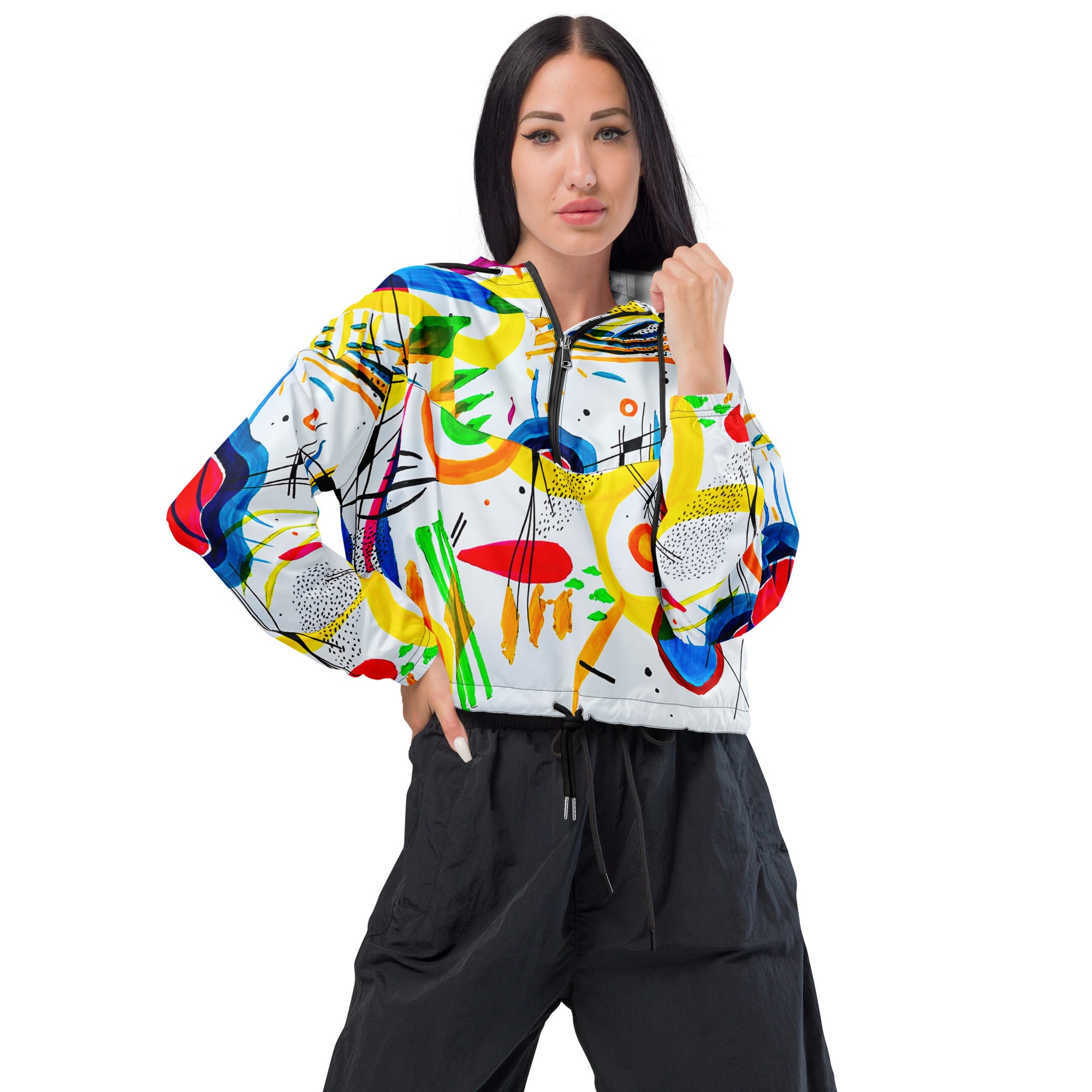 Stellar  cropped windbreaker