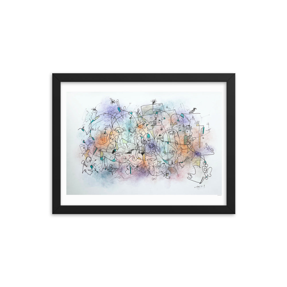 Poeme Framed poster