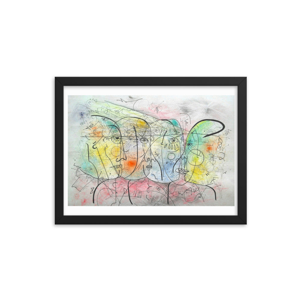 Encuentro Framed poster