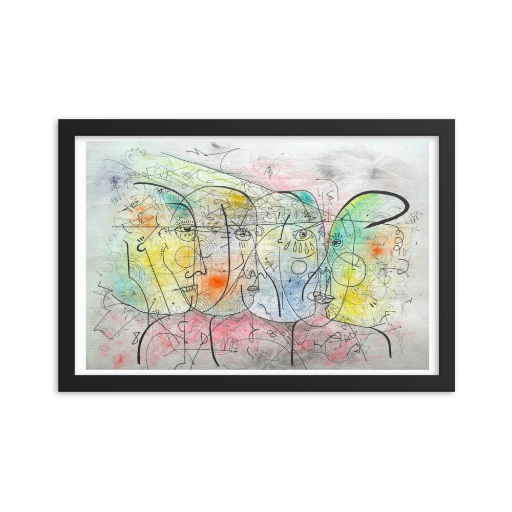 Encuentro Framed poster