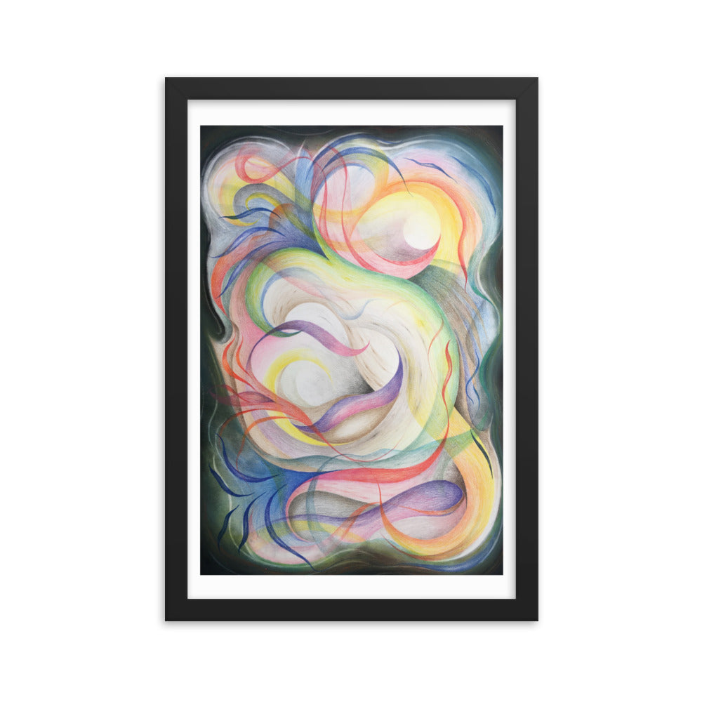 Color contact Framed poster