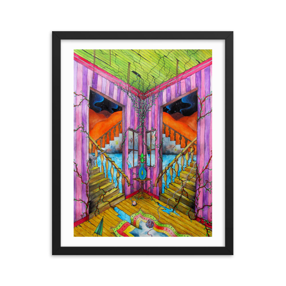 Stairs Framed poster