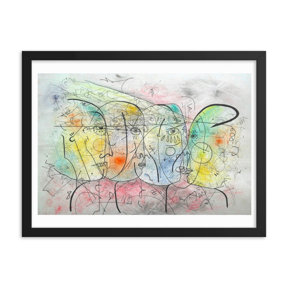 Encuentro Framed poster