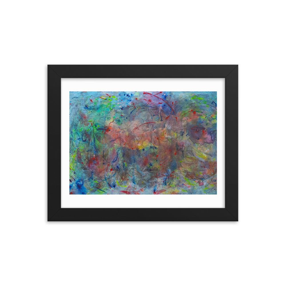 Color contact Framed poster