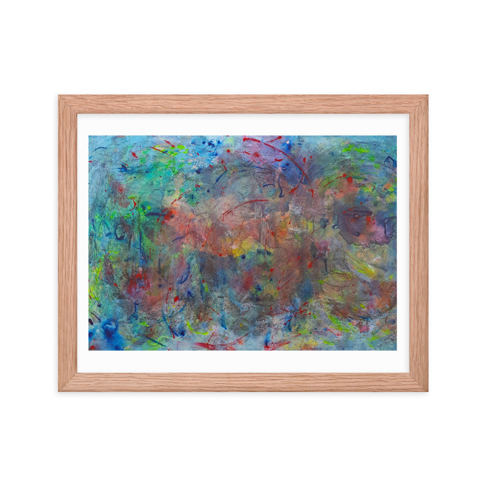 Color contact Framed poster