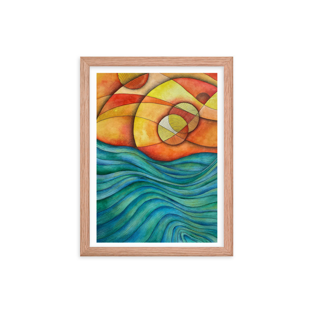 Sunset Framed poster