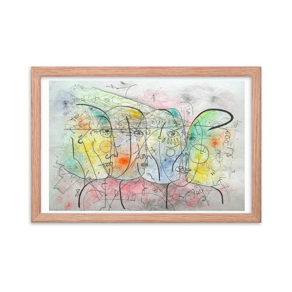 Encuentro Framed poster