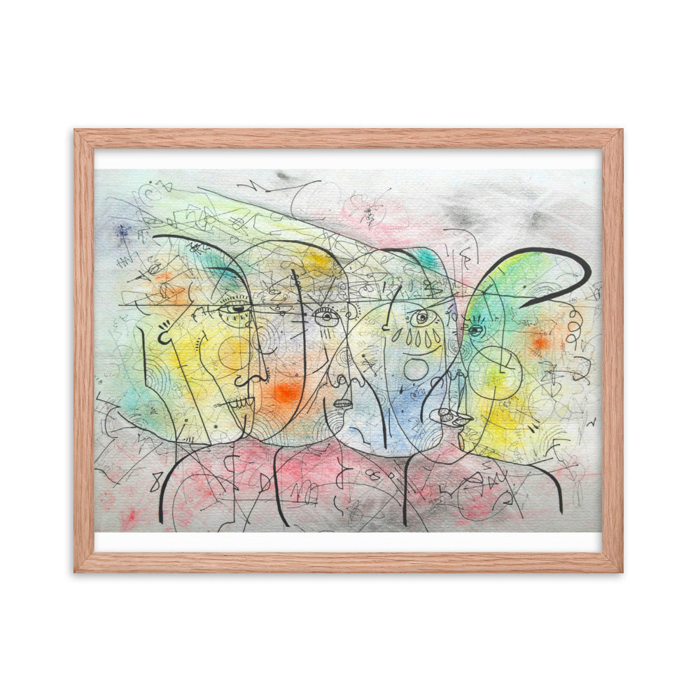 Encuentro Framed poster